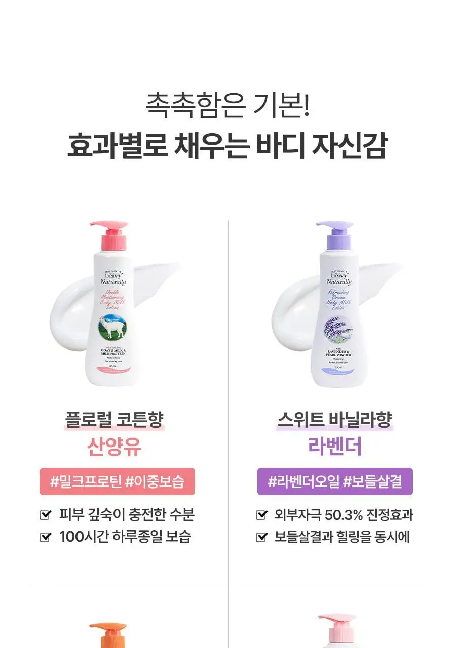 [2초에1개판매] 레이비 퍼퓸 바디로션 350ml 4종 택1 (산양유/라벤더/로얄젤리/런던로즈) 상세페이지 7